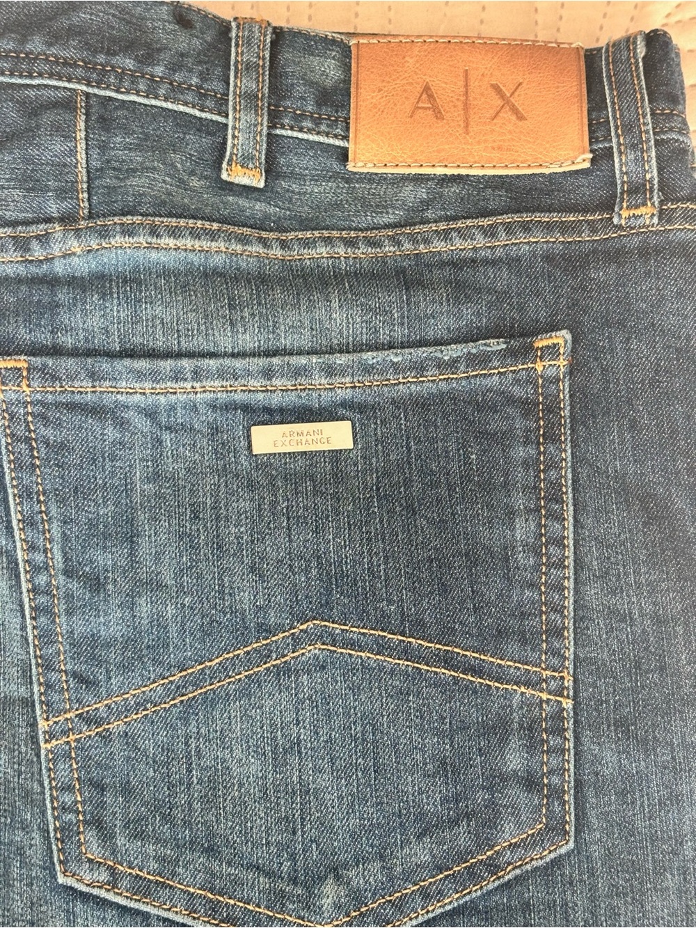 Armani Exchange Slim Fit Men's Dark Blue Denim Jeans